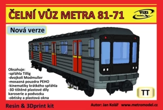 ČELNÍ VŮZ METRA 81-71 TT(1:120)