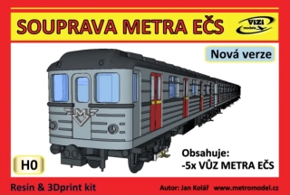 * SOUPRAVA METRA EČS H0 (1:87)