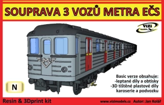 SOUPRAVA METRA EČS v měřítku N (1:160) Basic verze